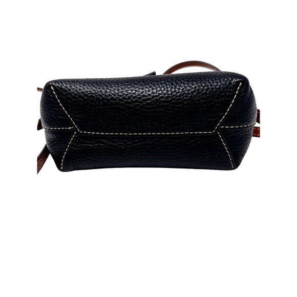 Dooney and Bourke Mini Cambridge Black Pebbled Leather Crossbody Purse Handbag - Picture 8 of 12